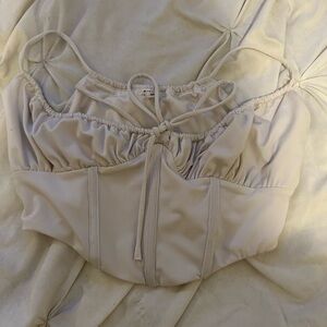 Cream corset Top